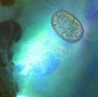 Zsolnay porcelán eozin mázas kagyló formájú névjegytartó tálka. Jelzett, hibátlan. 15x12 cm