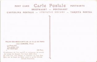 La Pluie d'Or / Der Goldregen / "The golden rain" Erotic nude lady art postcard. Pala...