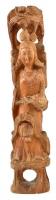 Keleti istennő faragott keményfa szobor. 32 cm