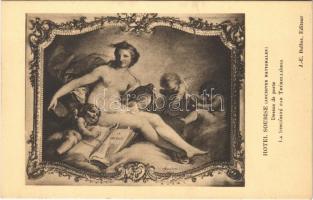 La Sincérité / Erotic nude lady art postcard. Hotel Soubise (Archives Nationales) J.-E. Bulloz s: Trémollieres