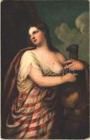 Judith / Erotic nude lady art postcard. Stengel litho s: Varotari (vágott / cut)