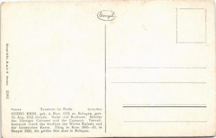 Susanna im Bade / Erotic nude lady art postcard. Stengel litho s: Gudio Reni (vágott / cut)