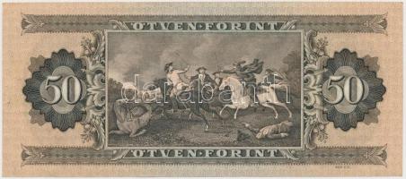 1965. 50Ft "D254 058884" nyomdai papírránccal T:III szép papír