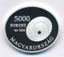 2014. 5000Ft Ag "Bárány Róbert Nobel-díj 1914" T:PP