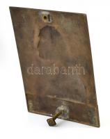 Sződy Szilárd (1878-1939): Liszt Ferenc bronz plakett, Jelzett. hátul csavarral 16x12 cm