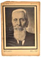 1933 Új Idők XXXIX. évfolyam, 7 szám, szerk.: Herczeg Ferenc, gróf Apponyi Albert gyászjelentésével és fotójával, kisebb szakadásokkal, hiányos sarokkal