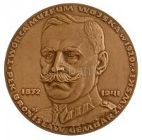 Lengyelország DN Bronislaw Gembarzewski 1872-1941 Br emlékérem (70mm) T:1- Poland ND Bronislaw Gembarzewski 1872-1941 Br commemorative medallion in case (70mm) C:AU