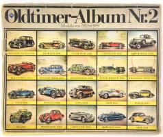 Oldtimer-Album. 1931-1939-es modellek, 10 db színes képtábla, papír borítékban. A boríték néhány helyen szakadt. / Car models from 1931 to 1939. 10 colorful picture board in paper envelope. The envelop is torn.