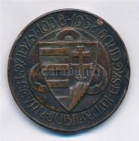 1938. "Szent István Jubileumi Esztendő 1038-1938" Br emlékérem (37mm) T:2- ph. Hungary 193...