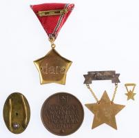 Vegyes: ~1980. "Kiváló Munkáért" műgyantás kitüntetés mellszalagon, eredeti tokban + &quot...