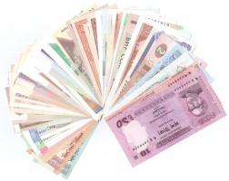 144db-os hajtatlan bankjegy tétel a világ minden tájáról T:I,I- 144pcs of unfolded banknotes lot fro...