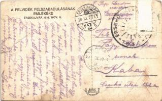 1938 Érsekújvár, Nové Zámky; bevonulás / entry of the Hungarian troops + "1938 Érsekújvár vissz...