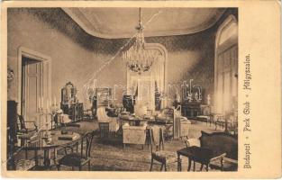 Budapest XIV. Városliget, Park-Club, Hölgyszalon, belső. Rigler r.-t. (fa)