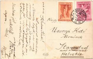 1939 Budapest VII. Nagykörút, Grand Hotel Royal Nagyszálloda, villamos (EK)