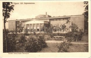 Budapest IV. Újpest, Állami főgimnázium. Herbst műnyomása. Pintér J. Antal kiadása