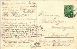 1933 Budapest XVII. Rákosliget, park a Hősök szobrával, emlékmű. Özv. Korényi Imréné kiadása (EK)