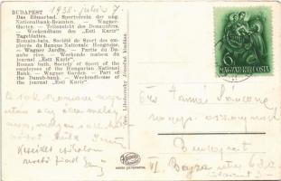 1938 Budapest III. Rómaifürdő, Római fürdő; Nemzeti Bank tisztviselőinek sportegyesülete, Wagner ker...