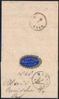 1868  5kr on cover   "NAGYKANIZSA" - Villach 1868  5kr vonalkázott fejképalap távolsági le...