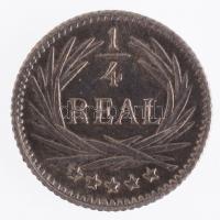 Guatemala 1896. 1/4R Ag (0,78g) T:2 Guatemala 1896. 1/4 Real (0,78g) C:XF Krause KM#162