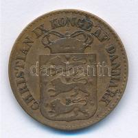 Dán-Nyugat India 1868. 1c Br "IX. Keresztély" T:2-  Danish West Indies 1868. 1 Cent Br "Christian IX" C:VF  Krause KM#68