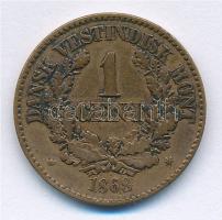 Dán-Nyugat India 1868. 1c Br "IX. Keresztély" T:2- 
Danish West Indies 1868. 1 Cent Br &q...