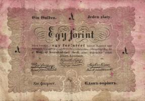 1848. 1Ft "Kossuth-bankó" T:III-