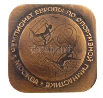 Szovjetunió 1987. "Tornász Európa-bajnokság" Br emlékérem nem hozzávaló tokban (48x48mm) T...