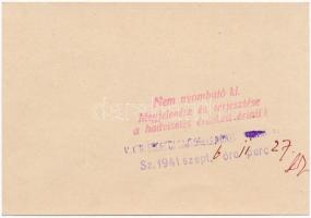 1941 Szabad belépni? Sokat javultam. Budapest, Andrássy út 60. Hűség Háza. Nyilaskeresztes Párt prop...