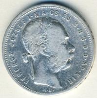 1881. 1Ft Ag "széles címer" R! T:3 apró ph