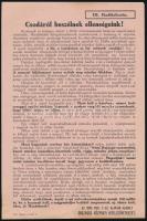 cca 1915-16 II. és III. Hadikölcsön, 3 db szórólap, hajtásnyommal, apró szakadással, 24x15 és 25x18 ...