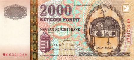 2000. 2000Ft "Millenium" T:I