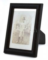 1912 Tábori csendőr, fotó, üvegezett keretben, 13×8,5 cm