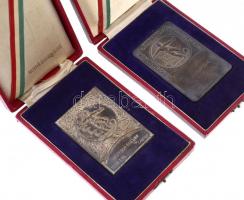 Fonyó Márton (?-?) 1938. "C.L.L. (Cégcsapatok Labdarúgó Ligája)" (2x) egyoldalas fém plake...