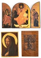 3 db ikon és fali kép, jó állapotban, 20×15 cm