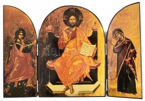 3 db ikon és fali kép, jó állapotban, 20×15 cm