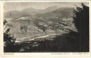 1941 Kőrösmező, Yasinia, Yasinya, Jaszinya, Jassinja, Jasina; Hoverla-hegység, Pietrosz-hegy / mountains (vágott / cut)