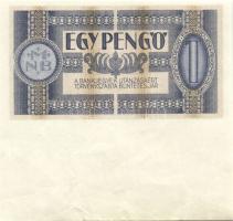 1938. 1P alsó széles ívszéllel T:II+ Csak egyszer hajtva!