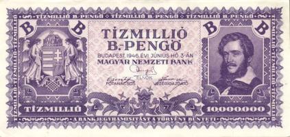 1946. 10.000.000B.-pengő T:I-