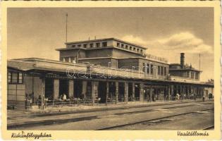1940 Kiskunfélegyháza, Vasútállomás, vasúti vendéglő, pincér (EB)