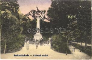 1919 Székesfehérvár, Vértanúk szobra. Vasúti levelezőlapárusítás 2449. (EK)