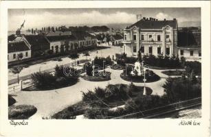 1939 Tapolca, Hősök tere, Hősök szobra, emlékmű. Rechnitzer Aladár kiadása