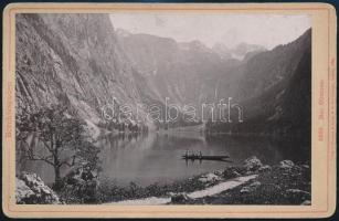 cca 1890 Triest. Salzburg, Berchtesgaden 3 db keményhátú fotó 10x16 cm