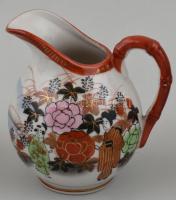 Kínai, kézzel festett teás készlet. Kézzel festett, jelzett, hibátlan