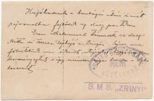 Osztrák-Magyar Haditengerészet hajóhada bombázás után ismét rajvonalban, "Citta di Ferrara&quot...