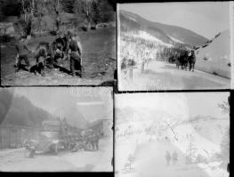 Izgalmas I. világháborús katonai üveg negatív gyűjtemény Bartus Ödön (1888-1950)  miskolci festöművé...