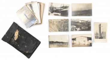 I. világháborús fotó gyűjtemény 46 db fotólap a keleti frontról majdnem mindegyik feliratozva a hátoldalon. Benne sok érdekesség