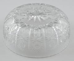 Ólomkristály kínáló tál. d:21,5 cm Hibátlan