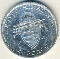 1938. 5P Ag "Szt.István" T:2 ph.