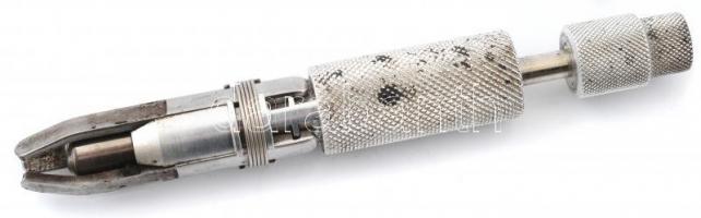 Régi Savinelli balsafa pipaszűrő, fém applikátorral és pipatömővel (foltosak, h: 14 cm és 8 cm), ere...