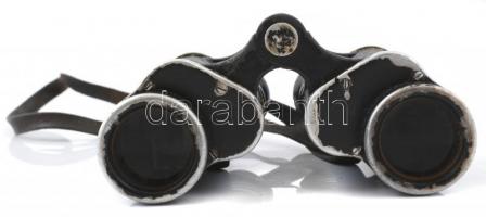 cca 1940 Carl Zeiss Jena Silvamar 6x30 II. világháborús német távcső, jelzett, sorozatszámmal, bőr s...